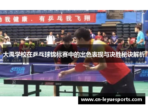 大禹学校在乒乓球锦标赛中的出色表现与决胜秘诀解析